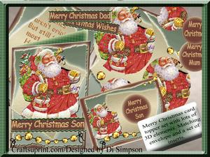 Merry Christmas-vintage Santa-general