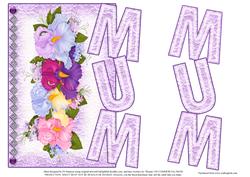 Mum- Lilac Lace and Floral Topper