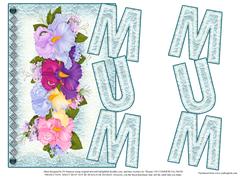 Floral & Lace Mum -blue