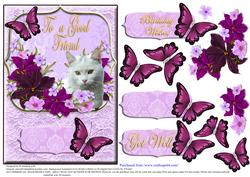 A Lovely 'to a Good Friend' Card Topper for Any Occasion
