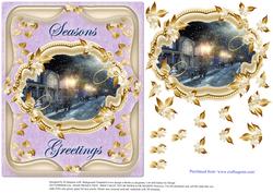 Gorgeous Greeting Topper #5 -mauve Tones