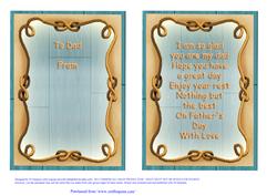 Insert for Dad/ Fathers Day Scalloped Topper &3D