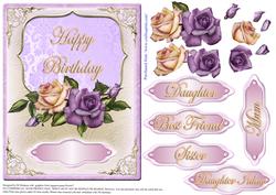 Heritage Roses-happy Birthday