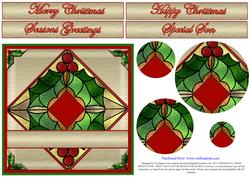 Christmas-stained Glass#1