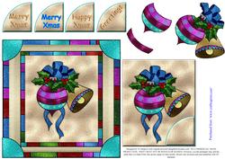 Christmas-stained Glass Deco