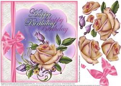 Heritage Rose and Lace 8x8