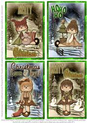 4 Toppers-christmas Girls