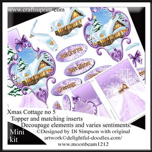 Mini Kit- Lovely Christmas Cottage Over the Edge #5
