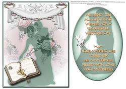 Silhouette Wedding Topper No2