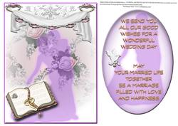 Silhouette Wedding Topper No3