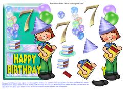 Happy Birthday for 7 Year Old