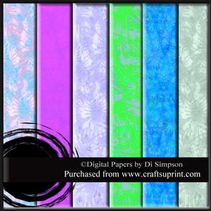 Digital Papers-butterfly Spray#1