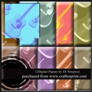 Digital Papers-vintage Guitar