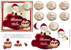 Cupcake Santa