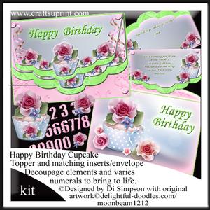 Beautiful Cupcake Kit for Birthdays-female