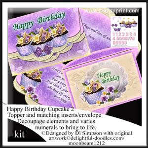 Beautiful Cupcake Kit No2 for Birthdays-female