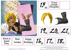 Teenage Girl Birthday #8 - Age 15 to 21