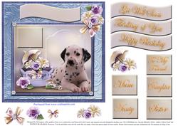 Gorgeous Dalmation Topper for Various Occasions