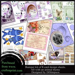 Bumper Kit- Assorted So Cute Animal Card Designs