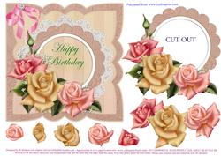 Edwardian Rose for a Happy Birthday