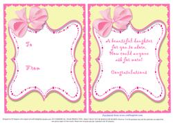 Sweet Topper - It's a Girl Insert