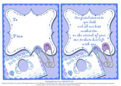Sweet Topper - It's a Boy Insert