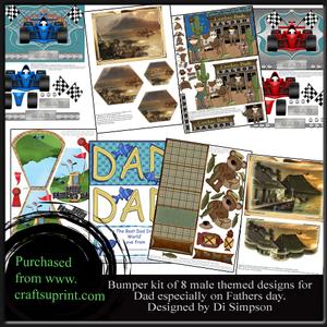 Bumber Kit- 8 Sheets for Dad on Fathers Day or Other #2
