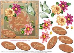 Beautiful Dahlia - Best Wishes