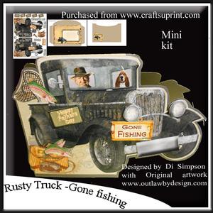 Rusty Truck - Gone Fishing- for Male