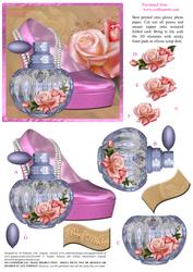 Beautiful Heels, Roses and Perfume Bottle Topper