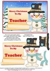 Merry Christmas - to My Teacher #2