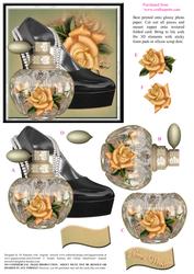 Beautiful Heels, Roses and Perfume Bottle Topper #3