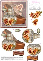 Beautiful Heels, Roses and Perfume Bottle Topper #4