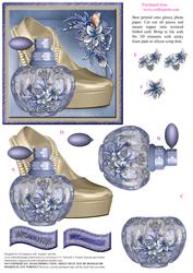 Beautiful Heels, Roses and Perfume Bottle Topper #5