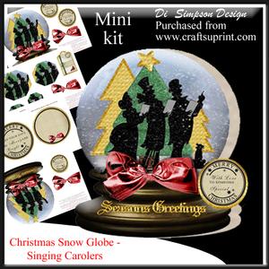 Christmas Snow Globe - Singing Carolers