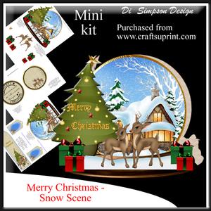 Merry Christmas - Snow Scene