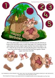 Jungle Fun - Happy Birthday 1-5yrs-girl