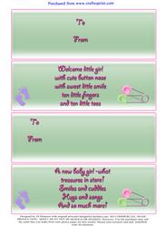 Inserts for New Baby Girl #1