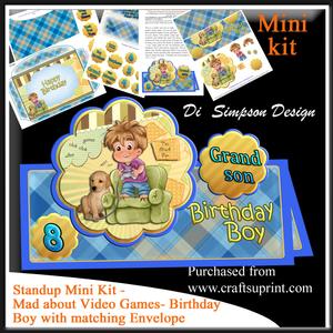 Stand Up and Over the Top- Video Games Birthday Boy