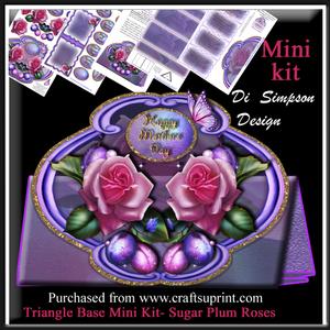 Triangle Base Mini Kit- Sugar Plum Roses