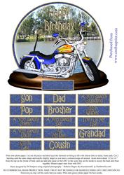 Happy Birthday for Male- Motorbike