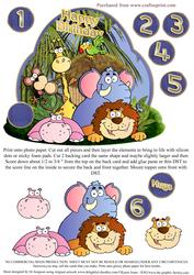 Jungle Animals with Decoupage