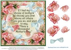 Mothers Day - Roses and Ribbons