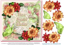 Mothers Day - Dahlias and Ribbons #3