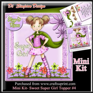 Mini Kit - Sweet Super Girl Birthday- 4,5,6yrs-#4