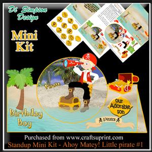 Standup Mini Kit - Ahoy Matey! Little Pirate #1