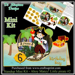 Standup Mini Kit - Ahoy Matey! Little Pirate #2