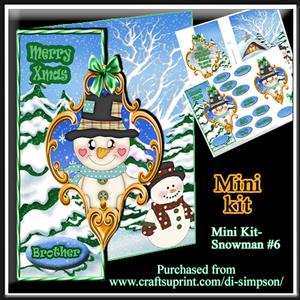 Mini Kit - Snowman- Over the Edge #6