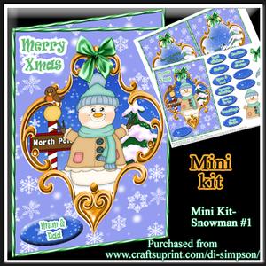 Mini Kit- Adorable Snowman for Xmas #1