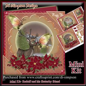 Mini Kit- Rudolf and His Flutterby Friend #4